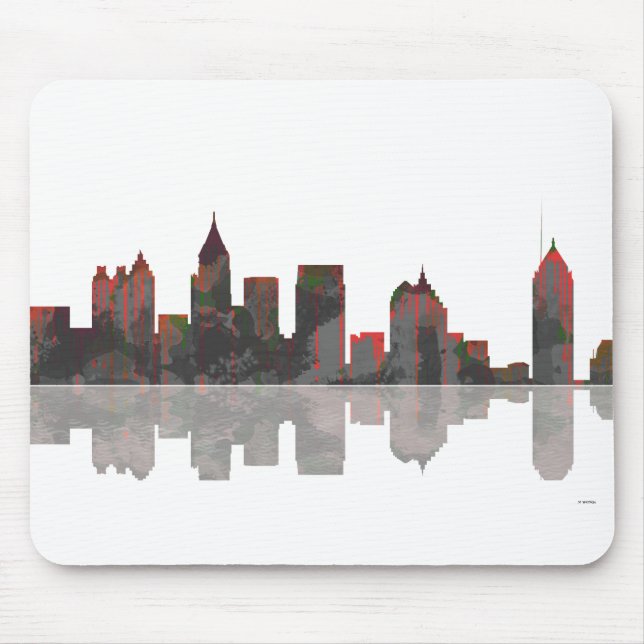 Atlanta Georgia Skyline Mouse Mat (Front)