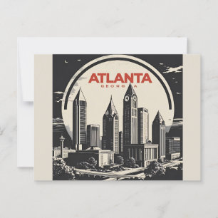 Atlanta Georgia Skyline Postcard
