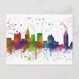 ATLANTA GEORGIA SKYLINE POSTCARD