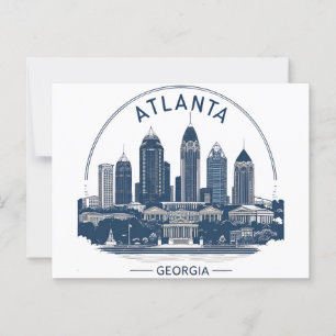 Atlanta Georgia Skyline Postcard