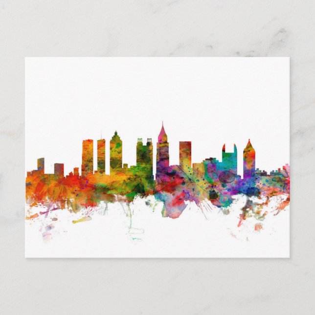 Atlanta Georgia Skyline Postcard (Front)