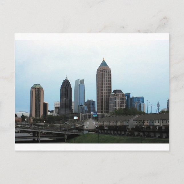 Atlanta, Georgia skyline Postcard (Front)