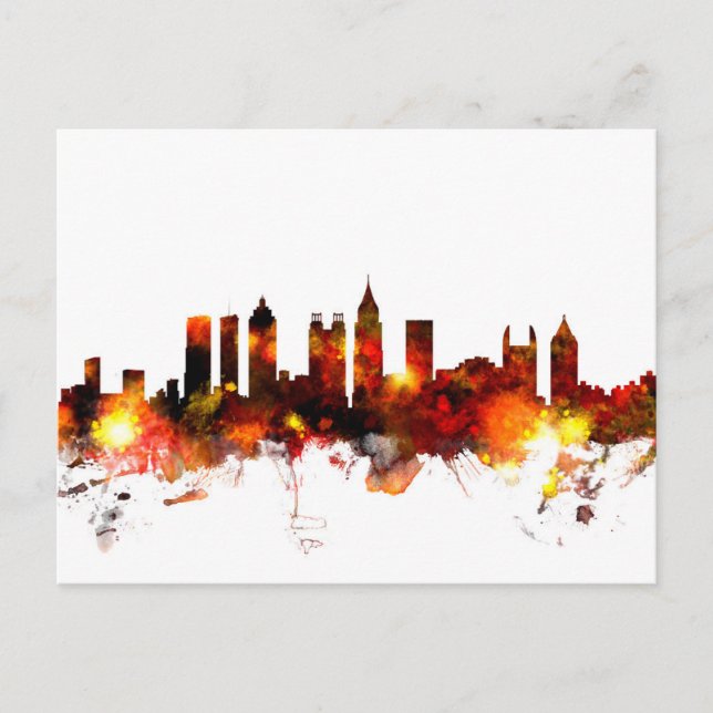 Atlanta Georgia Skyline Postcard (Front)