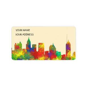 Atlanta Georgia Skyline-SG Label
