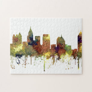 Atlanta Georgia Skyline SG-Safari Buff Jigsaw Puzzle