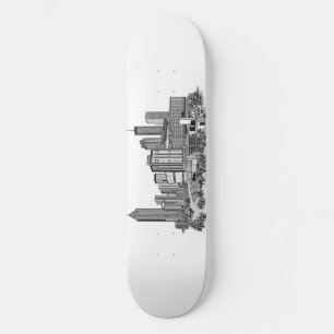 Atlanta Georgia Skyline Skateboard