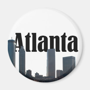 Atlanta Georgia Skyline with Atlanta in the Sky Magnet