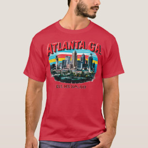 atlanta georgia Souvenir Vintage Nostalgic Citysca T-Shirt