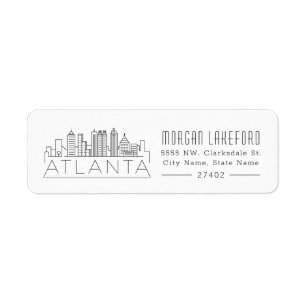 Atlanta, Georgia Stylised Skyline  