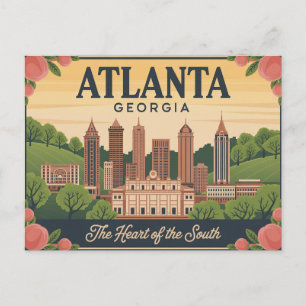 Atlanta Georgia The Heart of the South Postcard