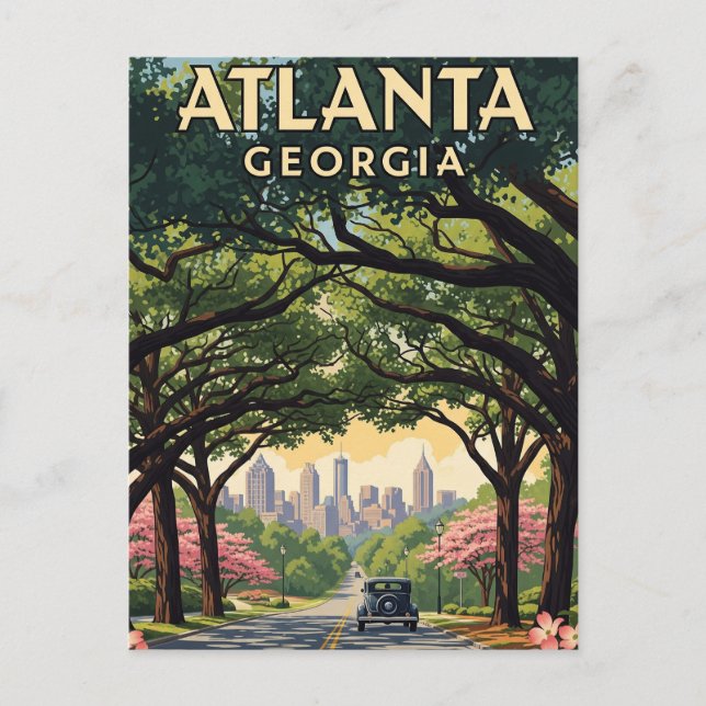Atlanta Georgia Travel Postcard (Front)