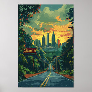 Atlanta Georgia USA Famous Travel Place Poster