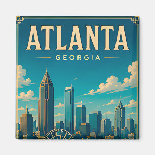 🍑 Atlanta Georgia Vacation Memory Magnet