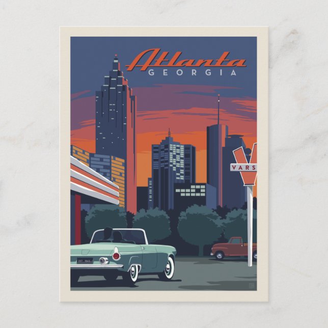 Atlanta, Georgia | Varsity Postcard (Front)