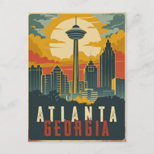 Atlanta, Georgia Vintage Travel  Postcard