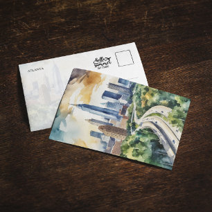 Atlanta Georgia Watercolor Invitation