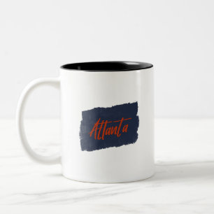 Atlanta Handwritten Red Typography  Coffee Mug