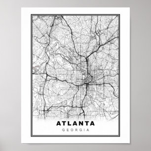 Atlanta Map Poster