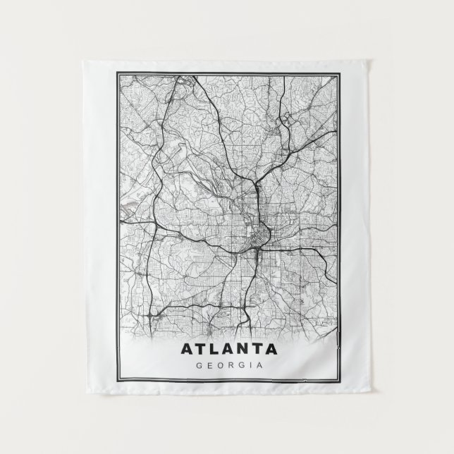 Atlanta Map Tapestry (Front)