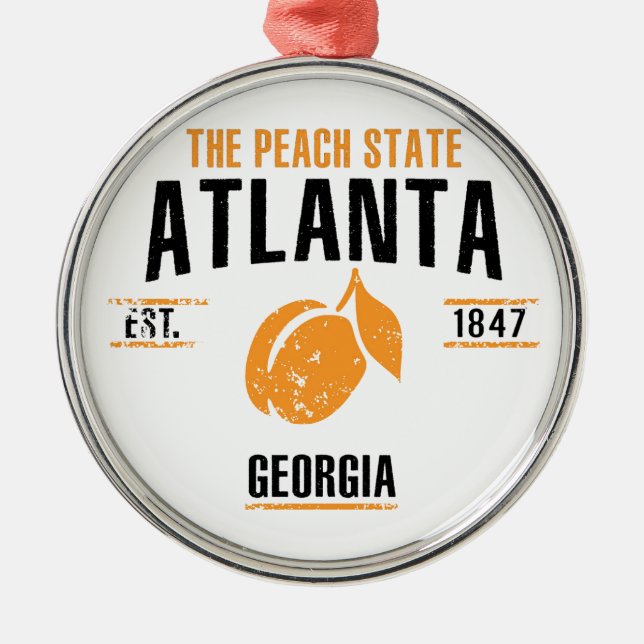 Atlanta Metal Tree Decoration (Front)
