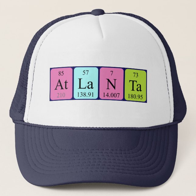 Atlanta periodic table name hat (Front)