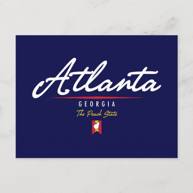 Atlanta Script Postcard (Front)