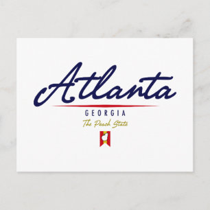 Atlanta Script Postcard