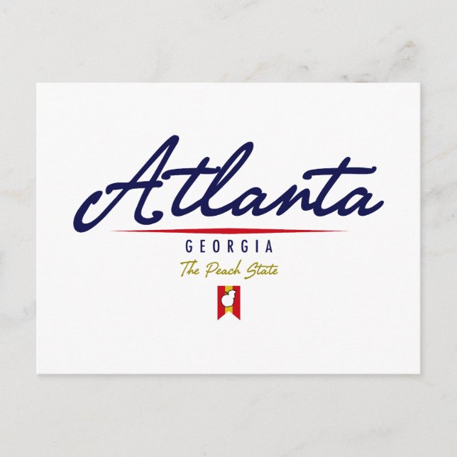 Atlanta Script Postcard (Front)
