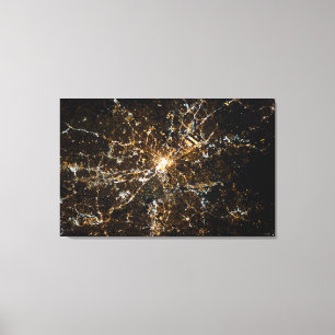 Atlanta Shines at Night Canvas Print
