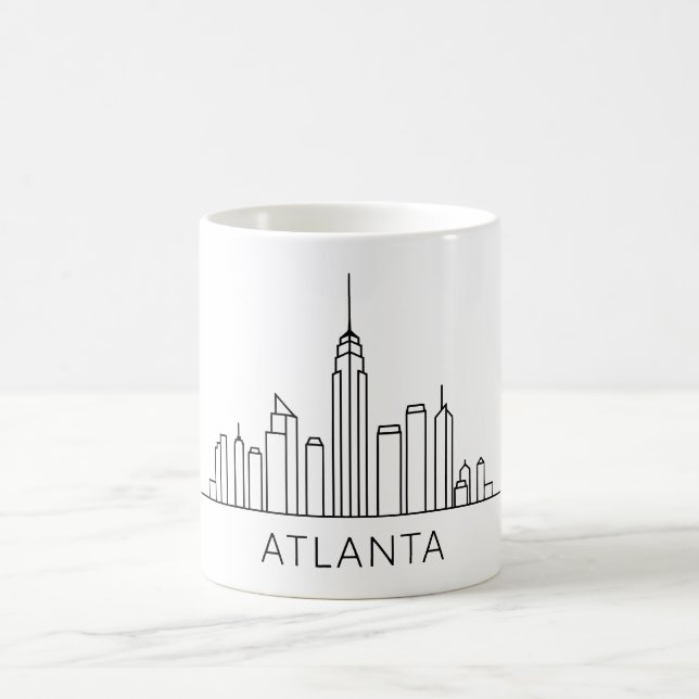 Atlanta Skyline – Cityscape Design Coffee Mug (Center)