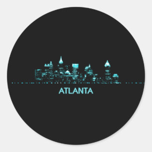 Atlanta Skyline Classic Round Sticker