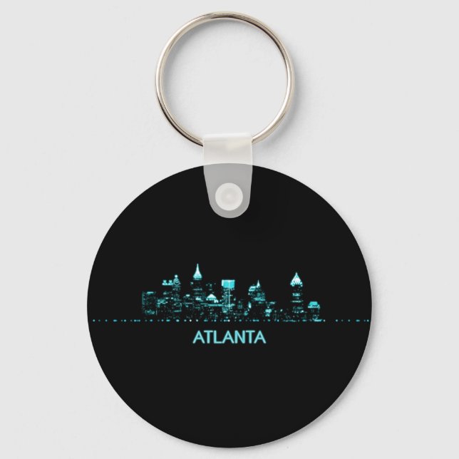 Atlanta Skyline Key Ring (Front)