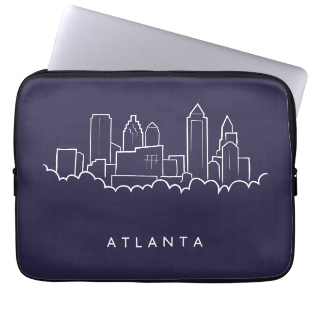 Atlanta Skyline Laptop Sleeve (Front)
