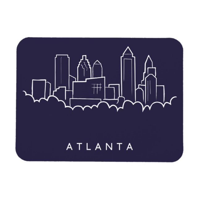 Atlanta Skyline Magnet (Horizontal)