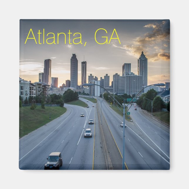 Atlanta Skyline Magnet (Front)