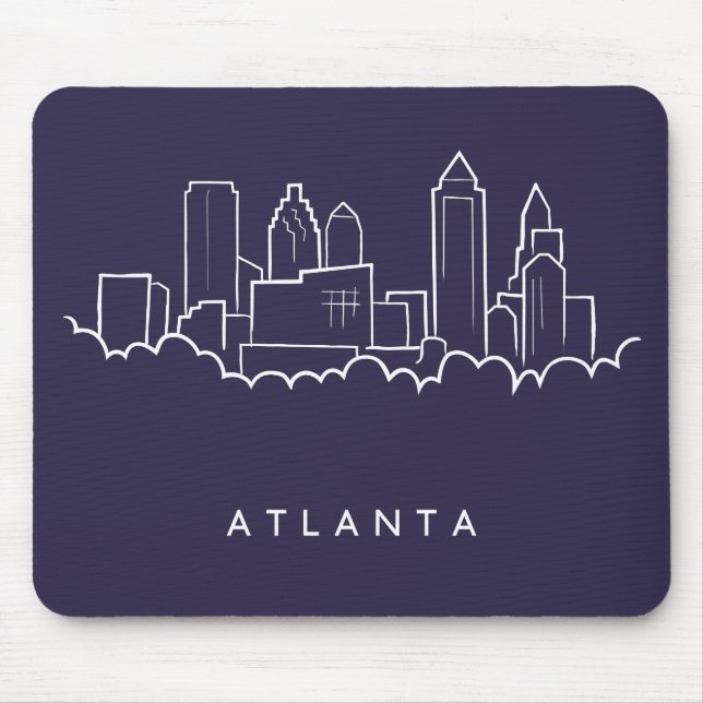 Atlanta Skyline Mouse Mat (Front)