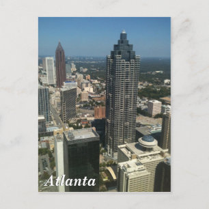 Atlanta skyline postcard
