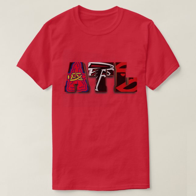 Atlanta Sports Teams ATL T-Shirt (Design Front)