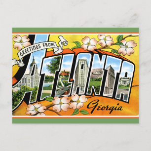 Atlanta Tourist Greetings Postcard