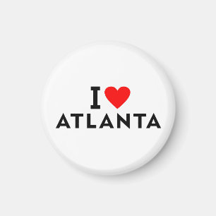 Atlanta United States America USA love city heart Magnet