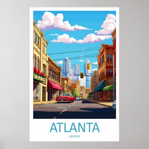 Atlanta Vintage Travel Poster Park National Ski
