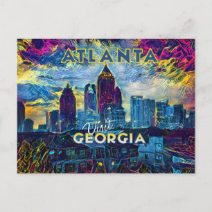 Atlanta, Visit Georgia... Postcard