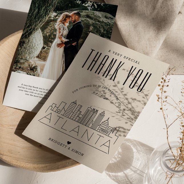 Atlanta Wedding | Thank You + Photo Card (Creator Uploaded)