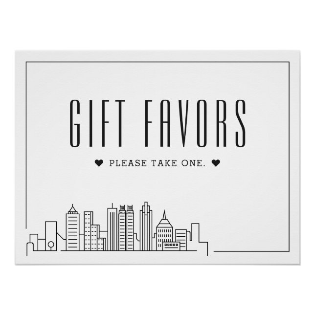 Atlanta Wedding | Your Text Wedding Poster (Front)