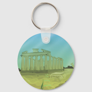 Atlantas cartoon landscape key ring