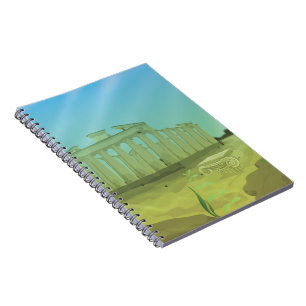 Atlantas cartoon landscape notebook