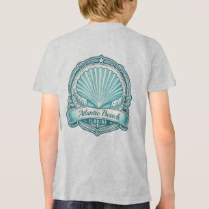 Atlantic Beach FL Coastal Seashell Emblem Tri-Blend Shirt