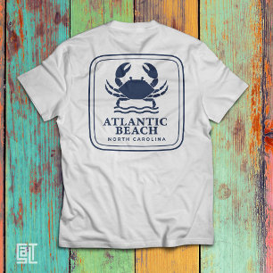 Atlantic Beach North Carolina Blue Crab T-Shirt