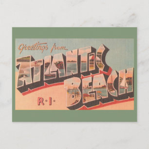 Atlantic Beach RI Postcard