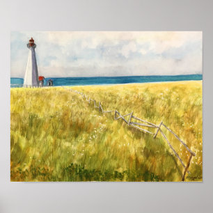 ATLANTIC CANADA WATERCOLOR POSTER